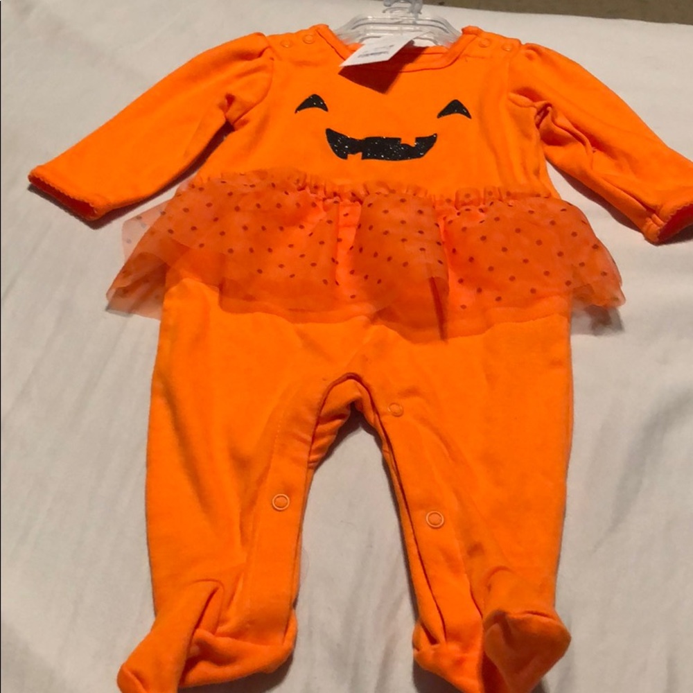 Just One You 3 month pumpkin onesie